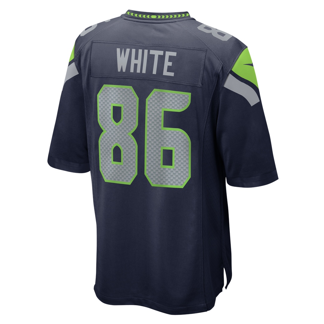 Seattle Seahawks Ricky White Nike College Navy Team Game Jersey