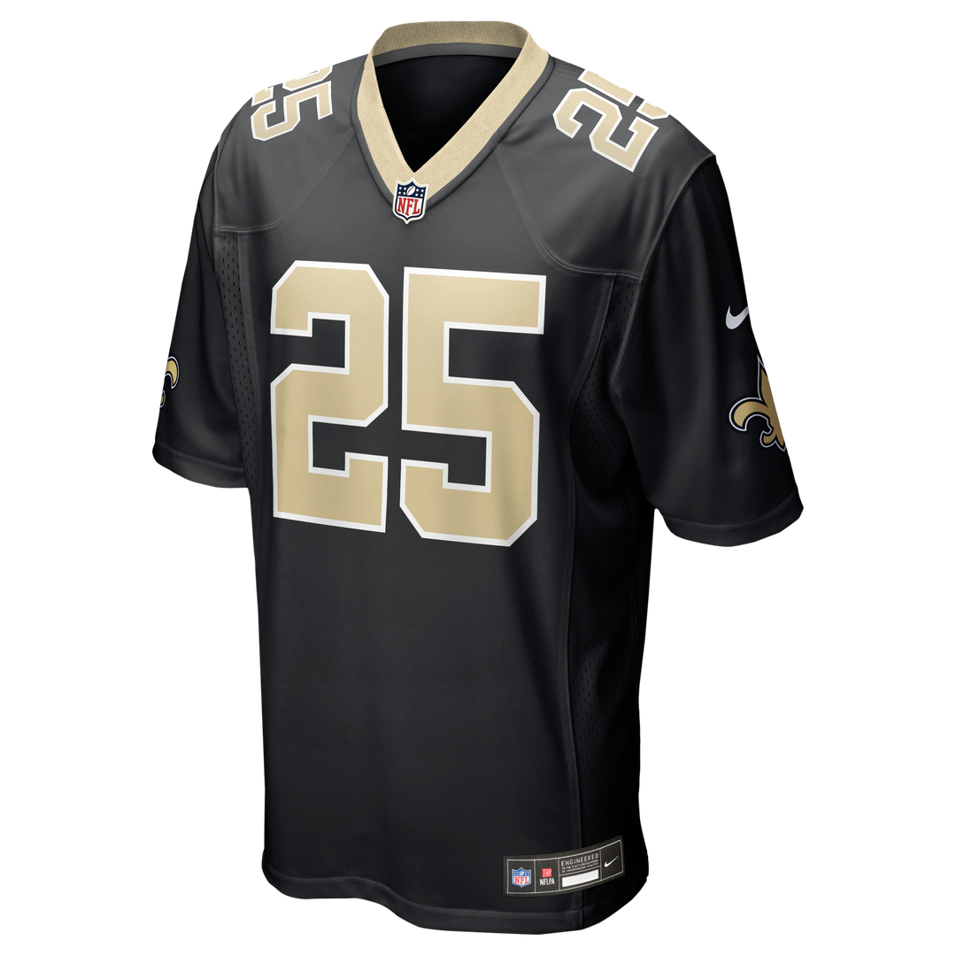 New Orleans Saints Rejzohn Wright Nike Black Team Game Jersey