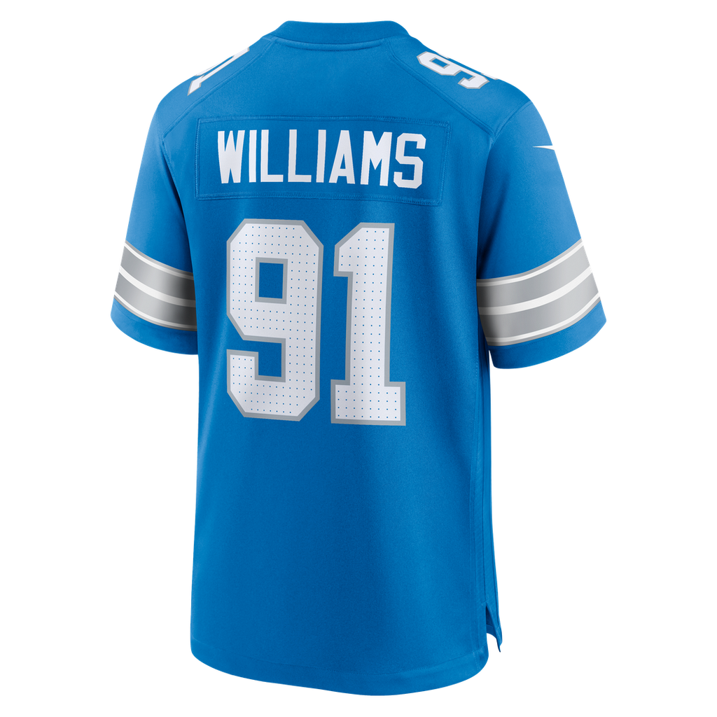 Detroit Lions Tyleik Williams Nike Blue Team Game Jersey