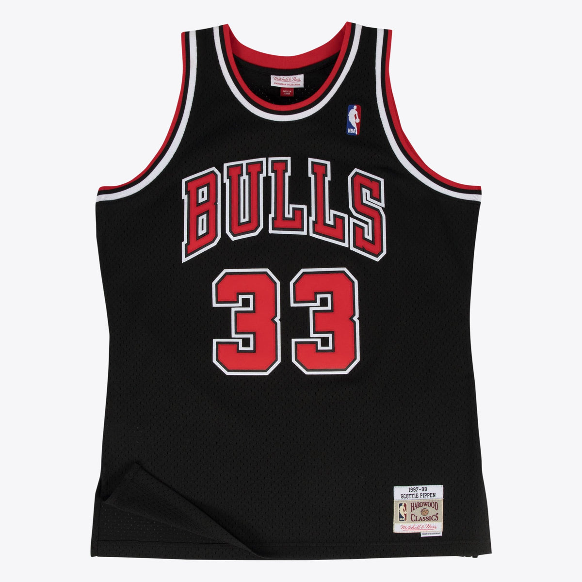 Chicago Bulls Scottie Pippen 1997-98 Hardwood Classics Alternate Swingman Jersey By Mitchell & Ness - Black