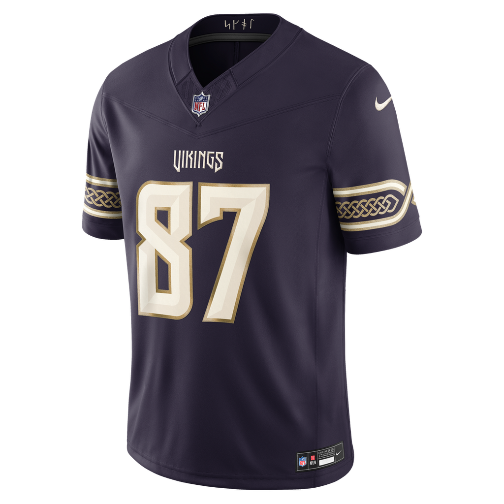 Minnesota Vikings T.J. Hockenson Nike Purple 2026 Rivalries Collection Stitched Limited Jersey