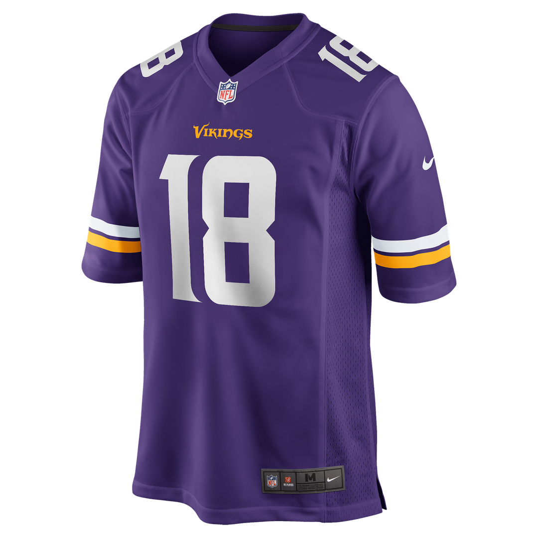 Minnesota Vikings Justin Jefferson Nike White Game Player Jersey
