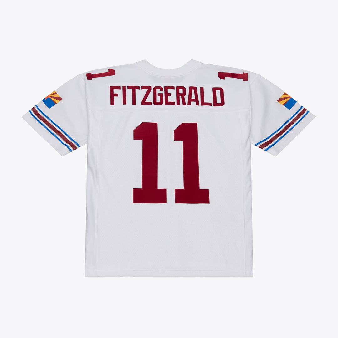 Arizona Cardinals Larry Fitzgerald Mitchell & Ness White 2004 Legacy Replica Player Jersey