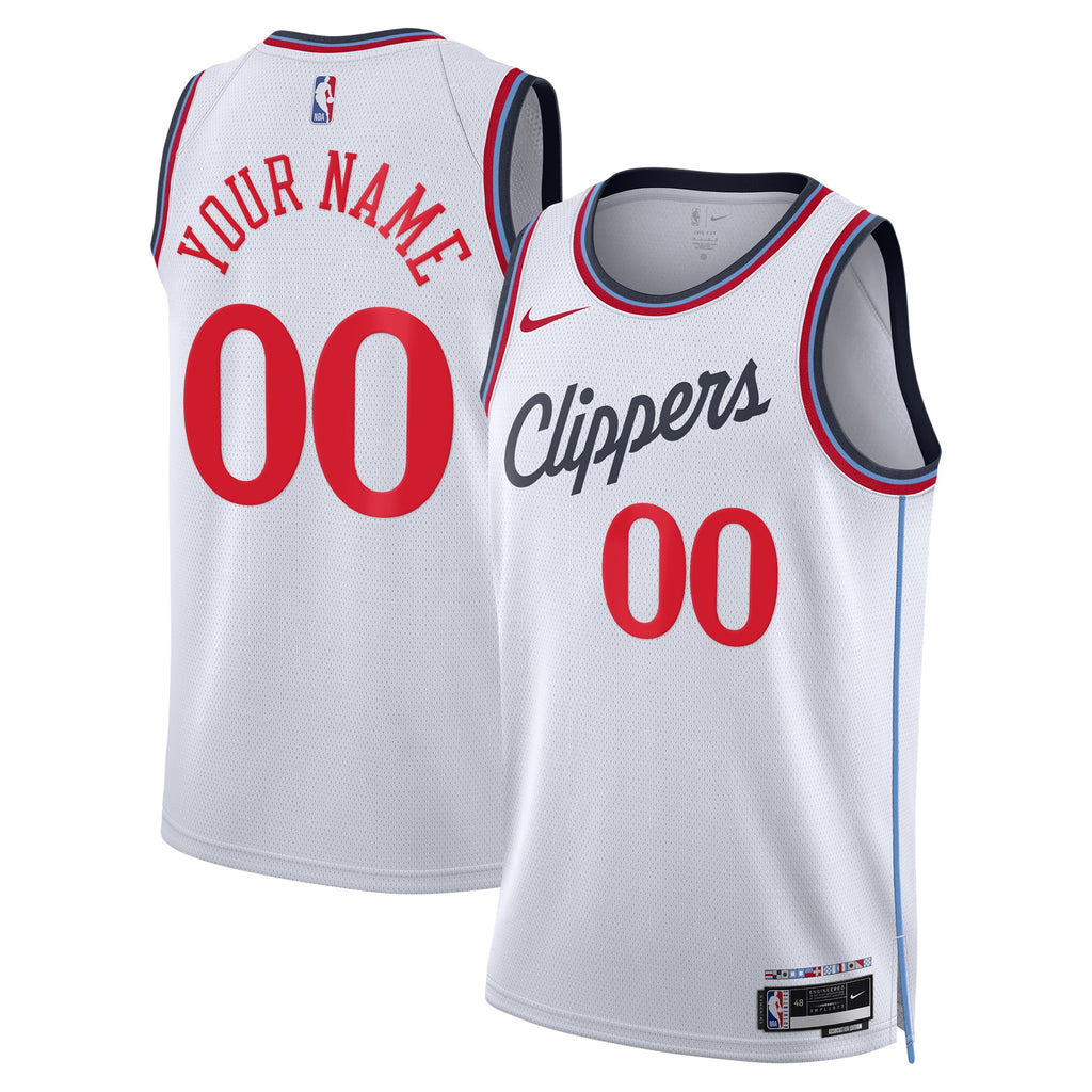Los Angeles Clippers Nike Replica Association Swingman Jersey - Custom - Unisex
