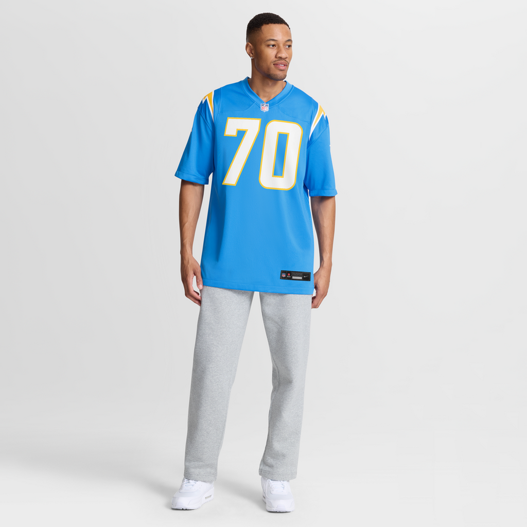 Los Angeles Chargers Rashawn Slater Nike Powder Blue Game Jersey