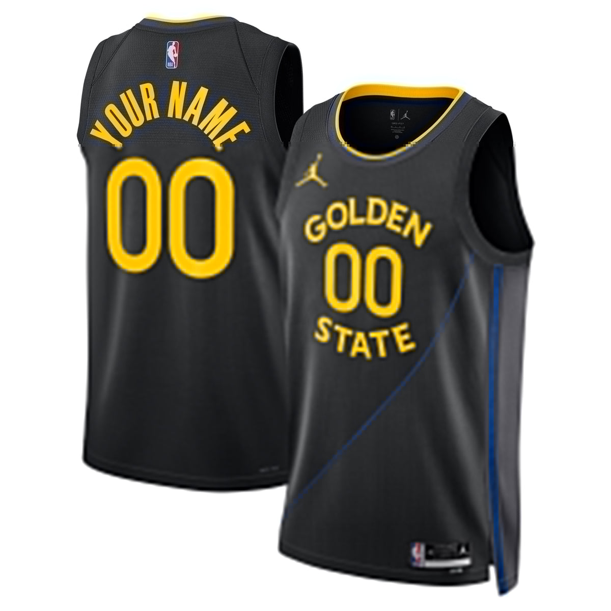 Golden State Warriors Jordan NBA Statement Edition Swingman Jersey - Custom