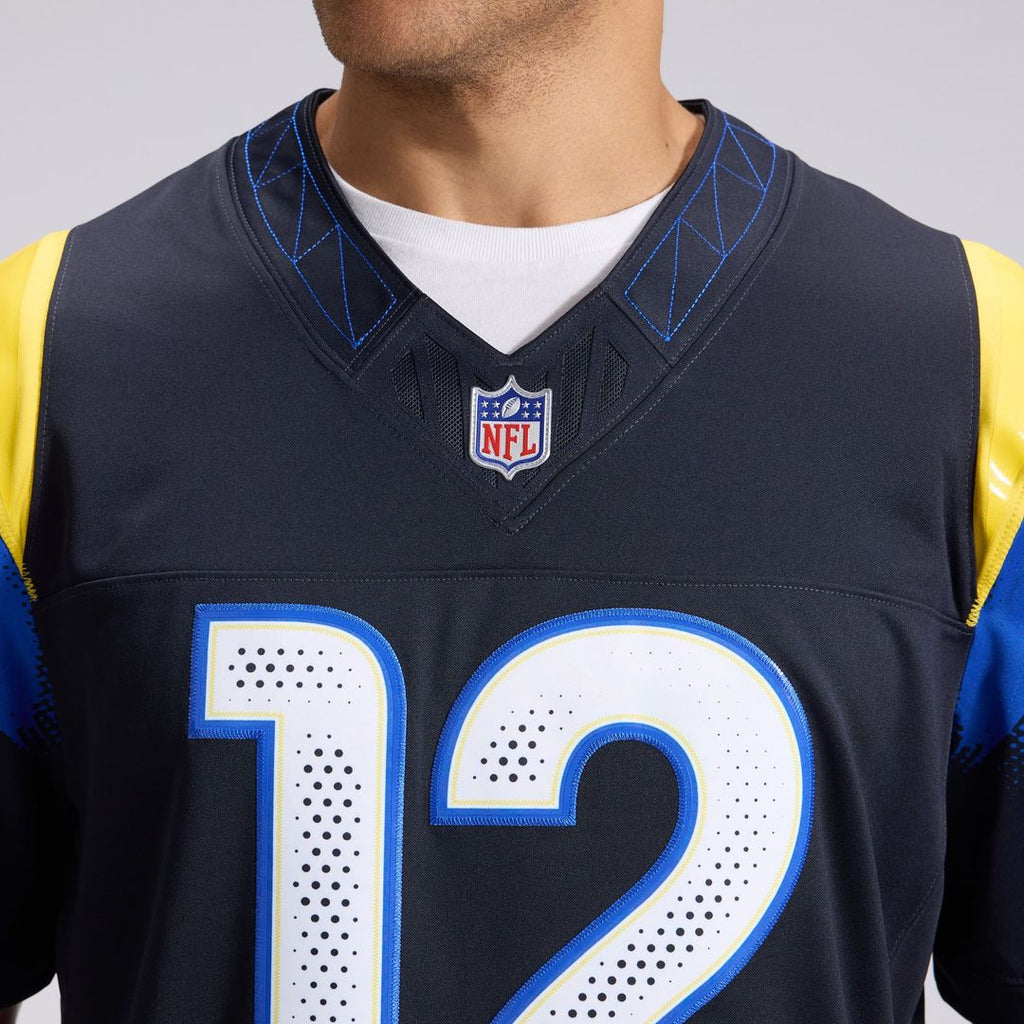 Los Angeles Rams Puka Nacua Nike Dark Blue Rivalries Collection Stitched Limited Jersey