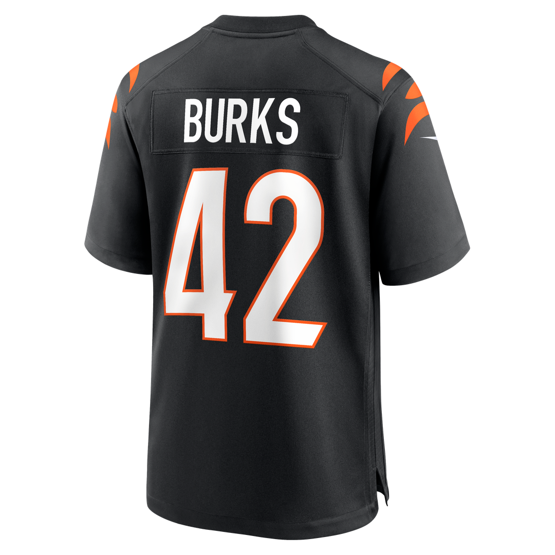 Cincinnati Bengals Oren Burks Nike Black Team Game Jersey
