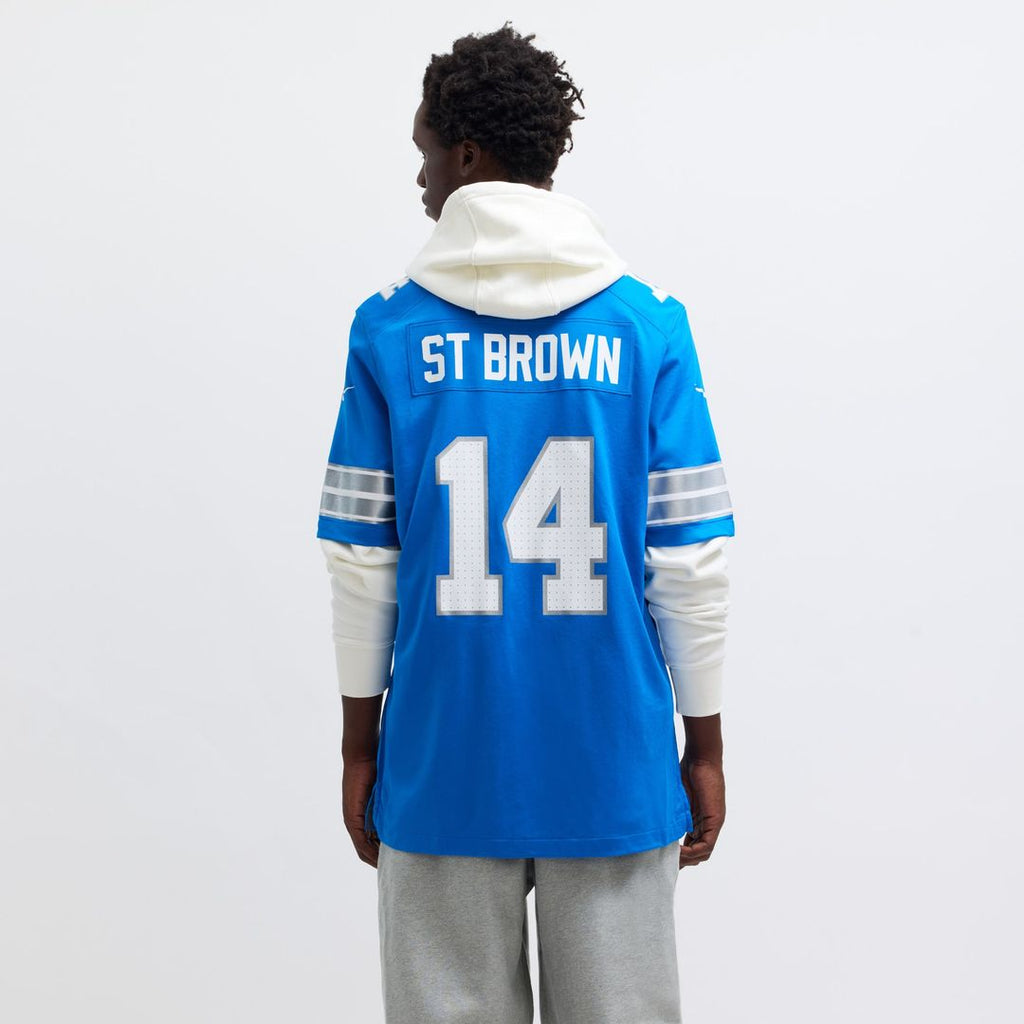 Detroit Lions Amon-Ra St. Brown Nike Black 2nd Alternate Game Jersey