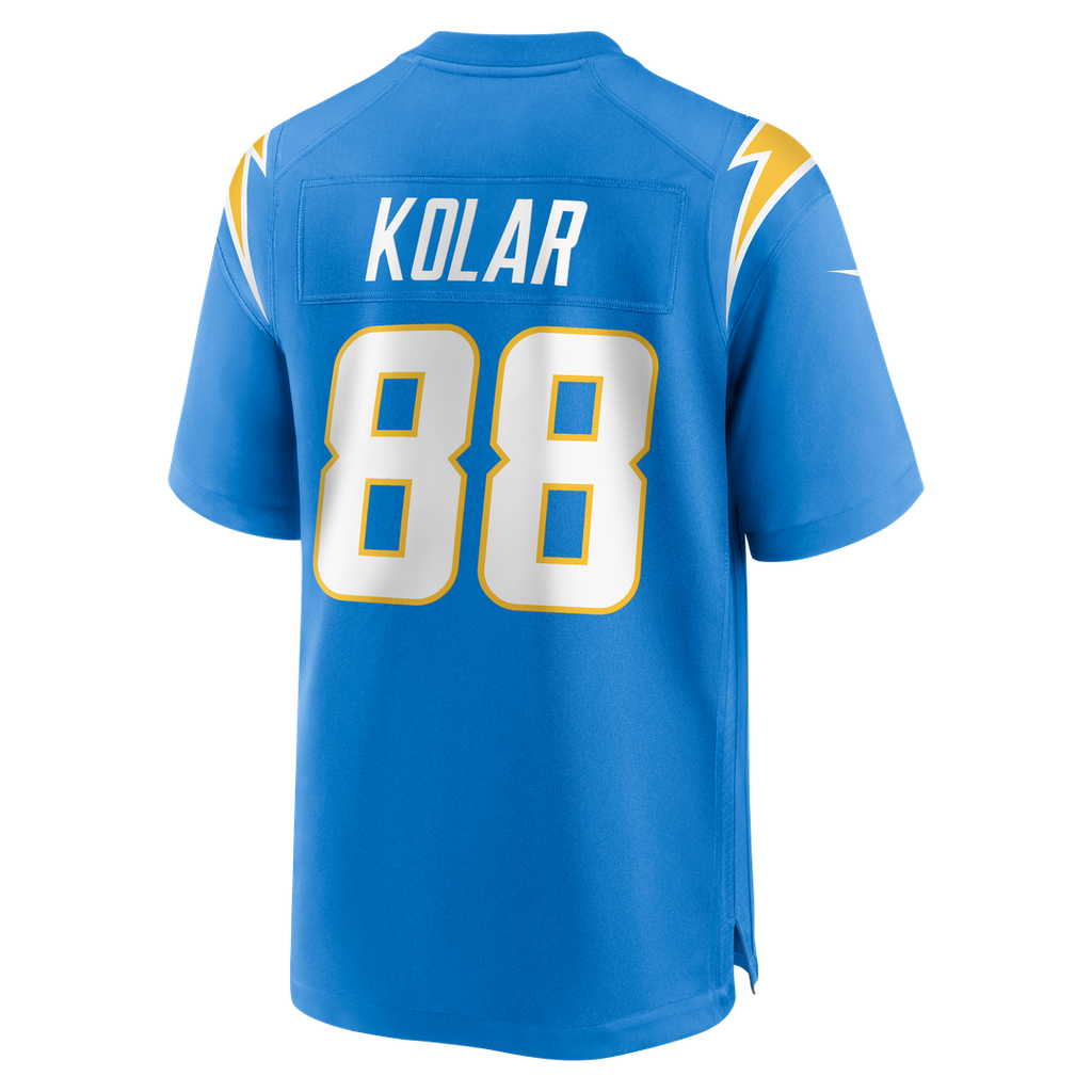 Los Angeles Chargers Charlie Kolar Nike Powder Blue Team Game Jersey