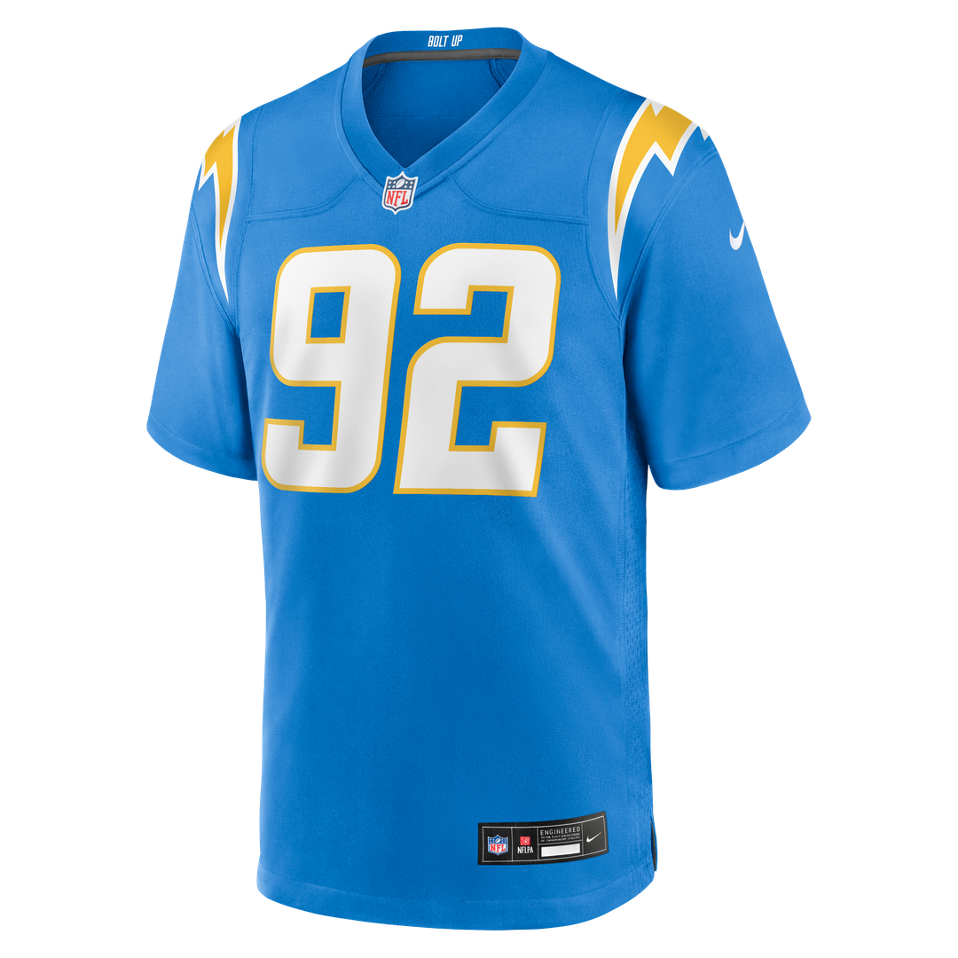 Los Angeles Chargers Justin Eboigbe Nike Powder Blue Team Game Jersey