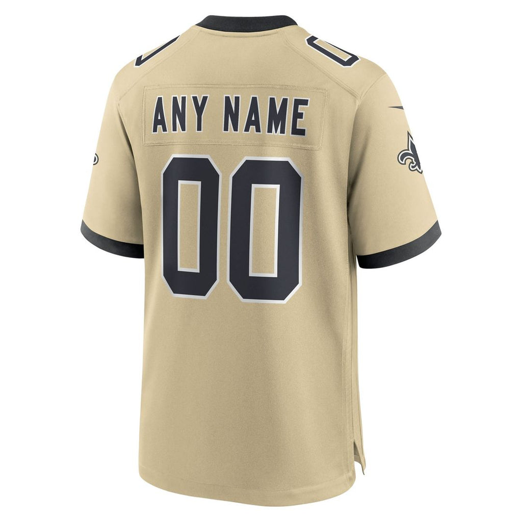 New Orleans Saints Nike White Alternate Custom Game Jersey