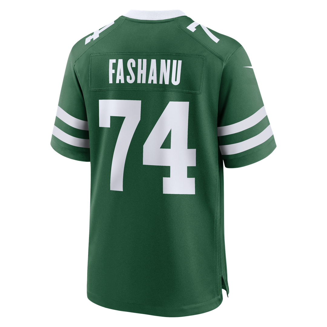 New York Jets Olu Fashanu Nike Gotham Green Player Game Jersey