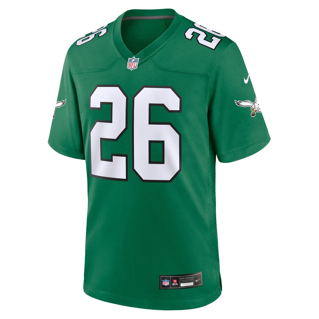 Philadelphia Eagles Saquon Barkley Nike Kelly Green Alternate Game Jersey