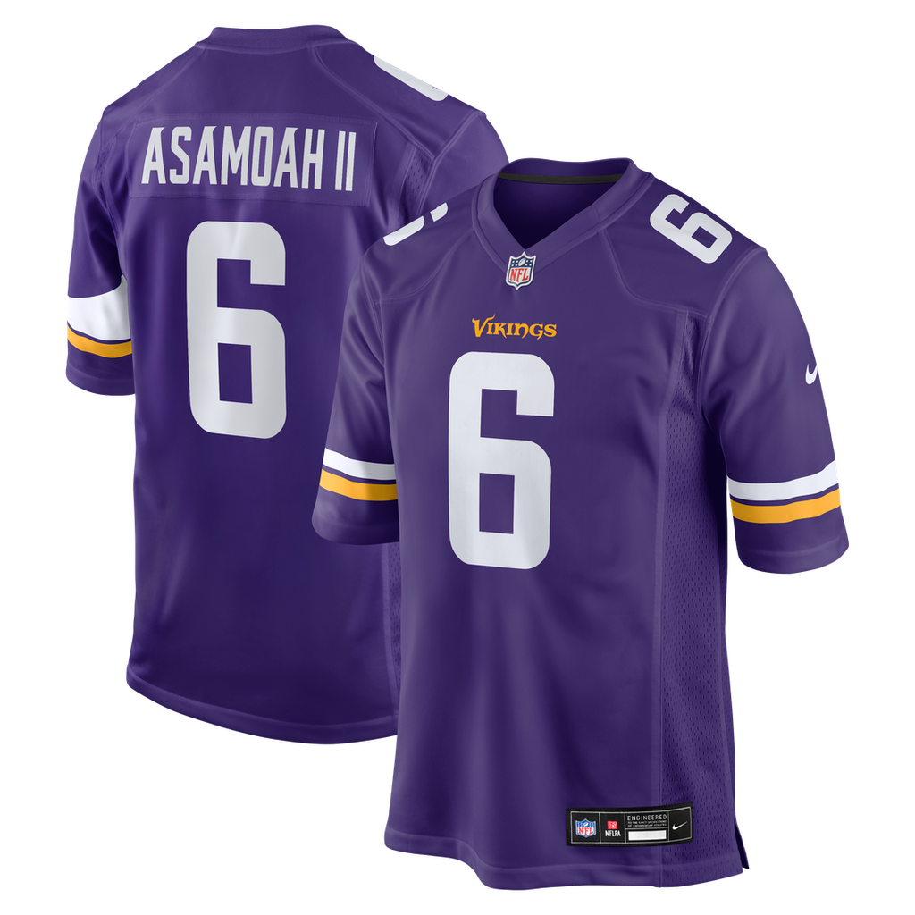 Minnesota Vikings Brian Asamoah II Nike Purple Game Jersey