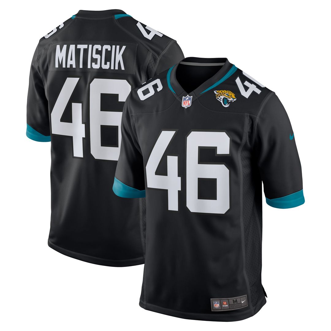 Jacksonville Jaguars Ross Matiscik Nike Teal Game Jersey