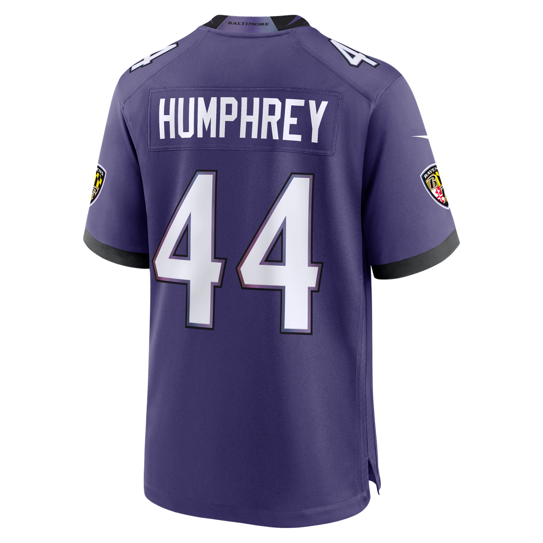 Baltimore Ravens Marlon Humphrey Nike Purple Team Game Jersey