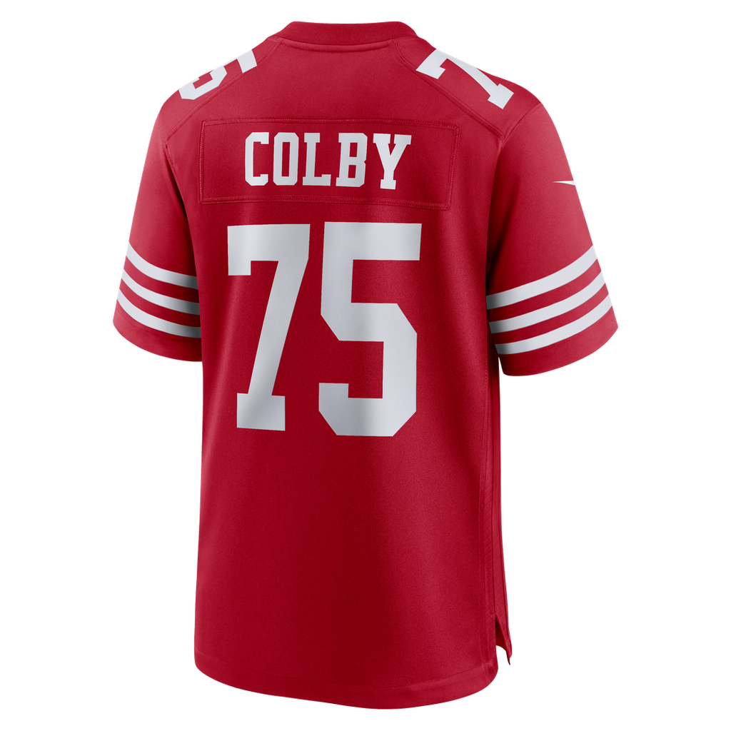 San Francisco 49ers Connor Colby Nike Scarlet Team Game Jersey