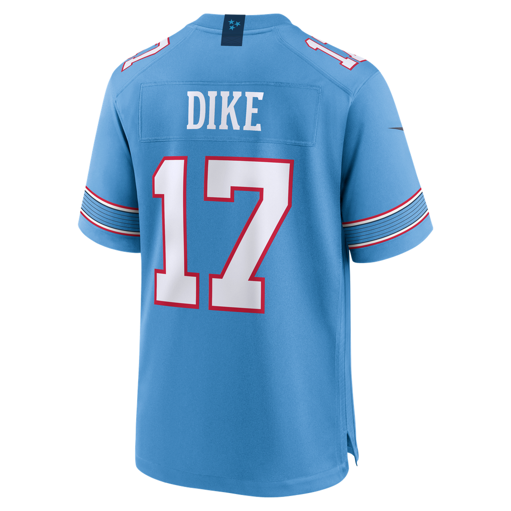 Tennessee Titans Chimere Dike Nike Light Blue Team Game Jersey