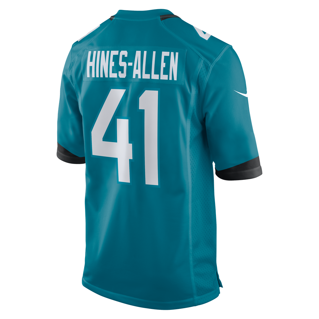 Jacksonville Jaguars Josh Hines-Allen Nike Teal Player Game Jersey