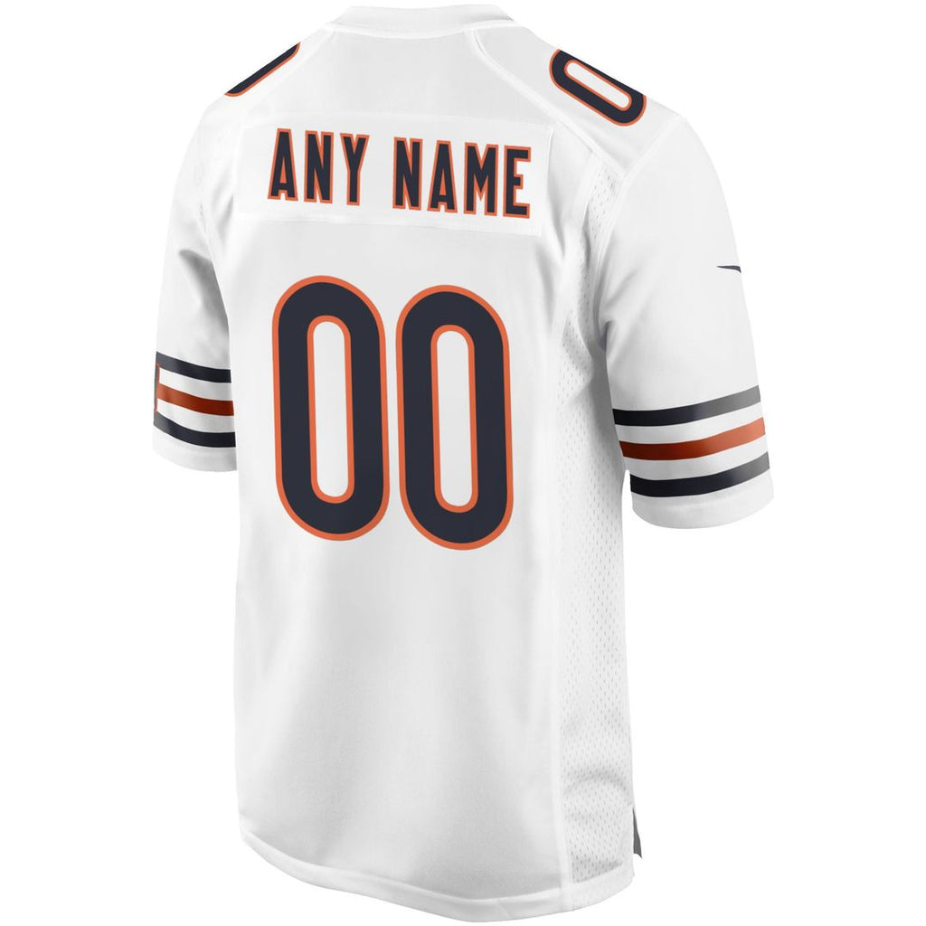 Chicago Bears Nike White Custom Game Jersey