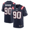 New England Patriots Christian Barmore Nike Navy Player Game Jersey