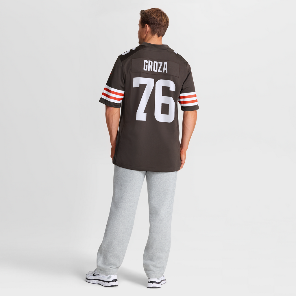 Cleveland Browns Lou Groza Nike Brown Game Retired Player Jersey