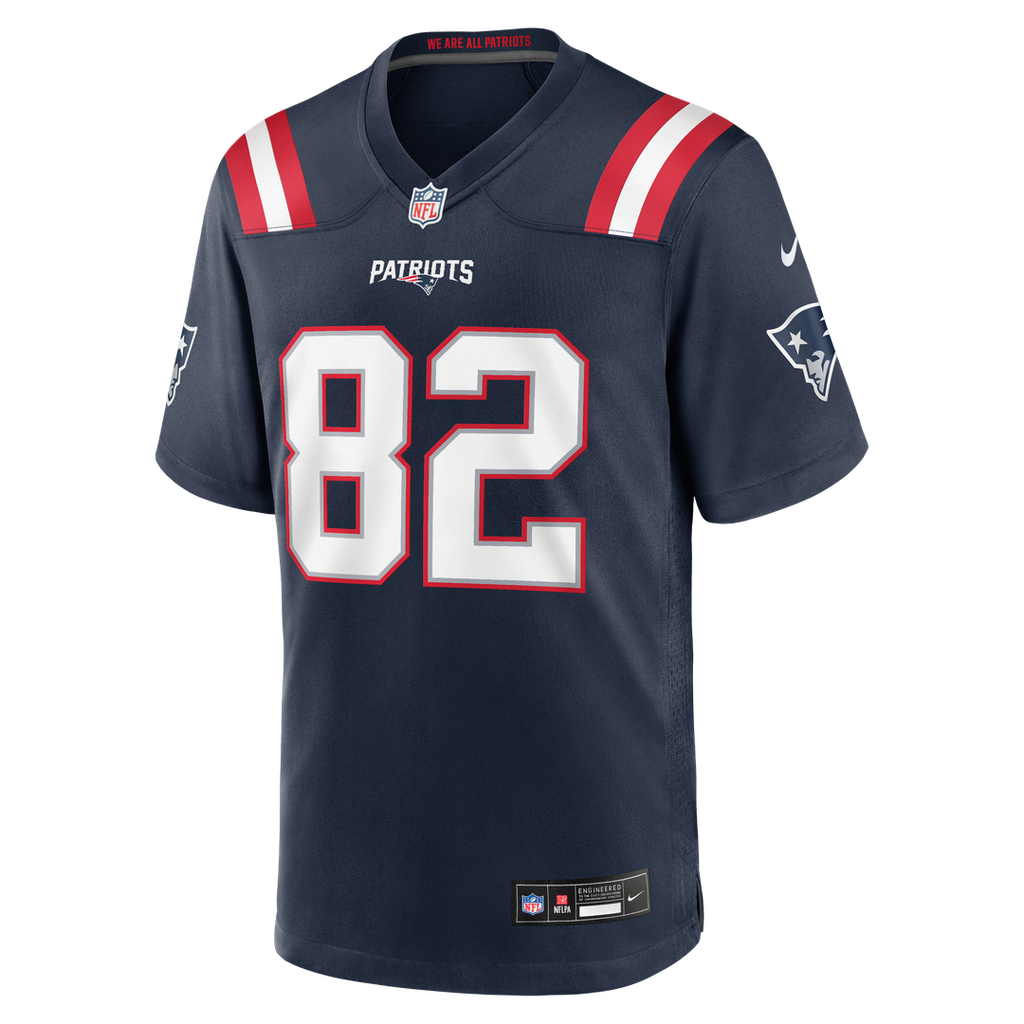 New England Patriots Eli Raridon Nike Navy Team Game Jersey