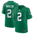 Philadelphia Eagles Tariq Woolen Nike Kelly Green Alternate Game Jersey