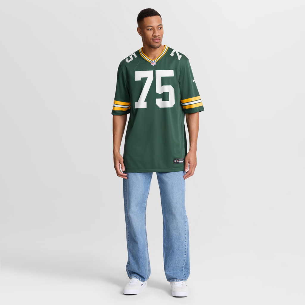 Green Bay Packers Sean Rhyan Nike Green Game Player Jersey