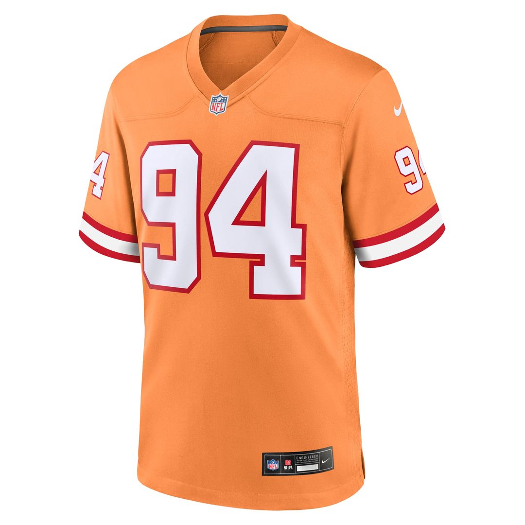 Tampa Bay Buccaneers Calijah Kancey Nike Orange Alternate Game Jersey