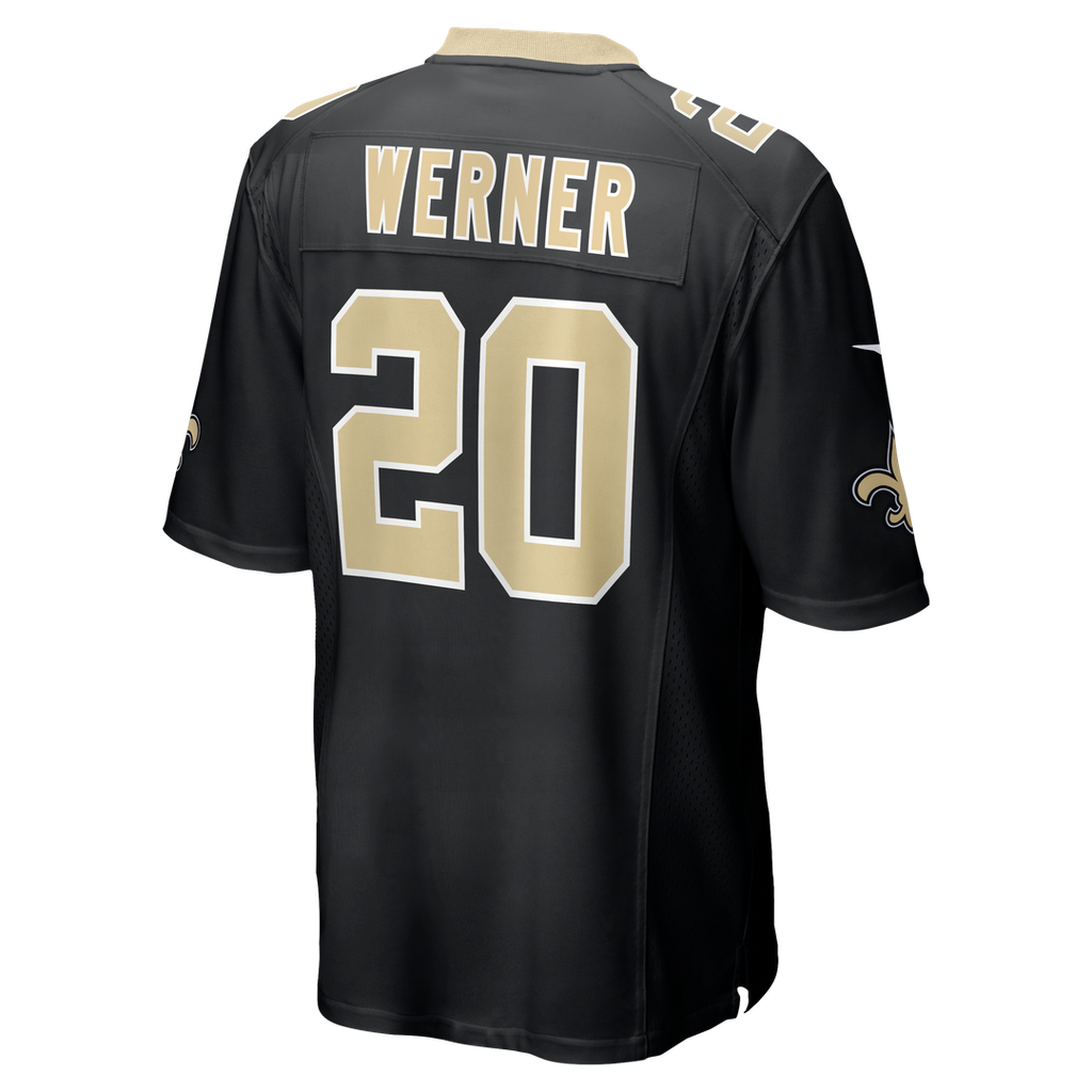 New Orleans Saints Pete Werner Nike Black Game Jersey