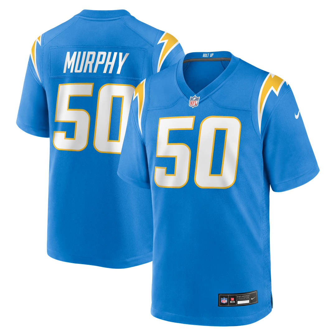 Los Angeles Chargers Caleb Murphy Nike Powder Blue Team Game Jersey