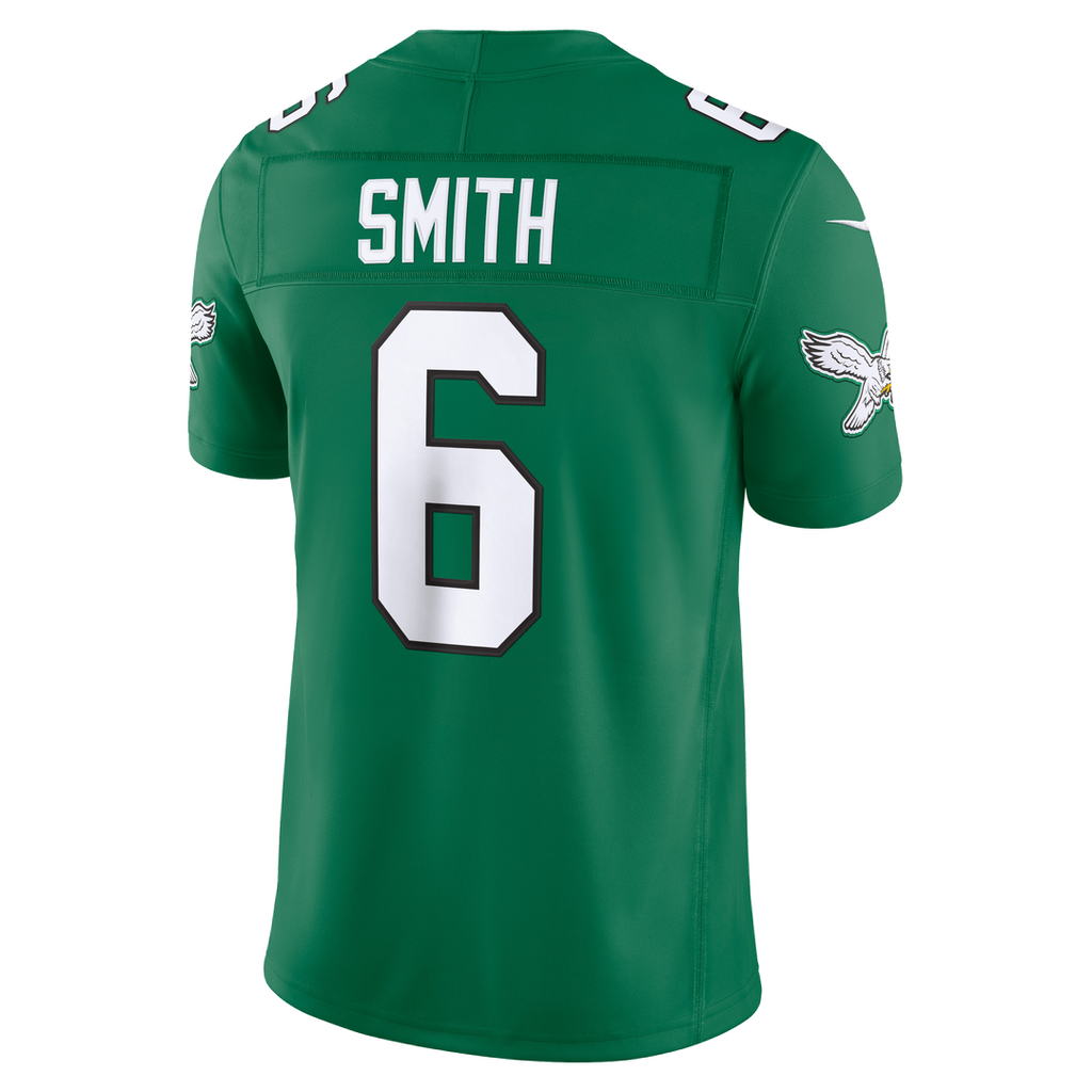 Philadelphia Eagles DeVonta Smith Nike Kelly Green Alternate Vapor F.U.S.E. Stitched Limited Jersey