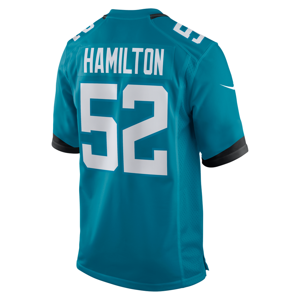Jacksonville Jaguars DaVon Hamilton Nike Black Game Jersey