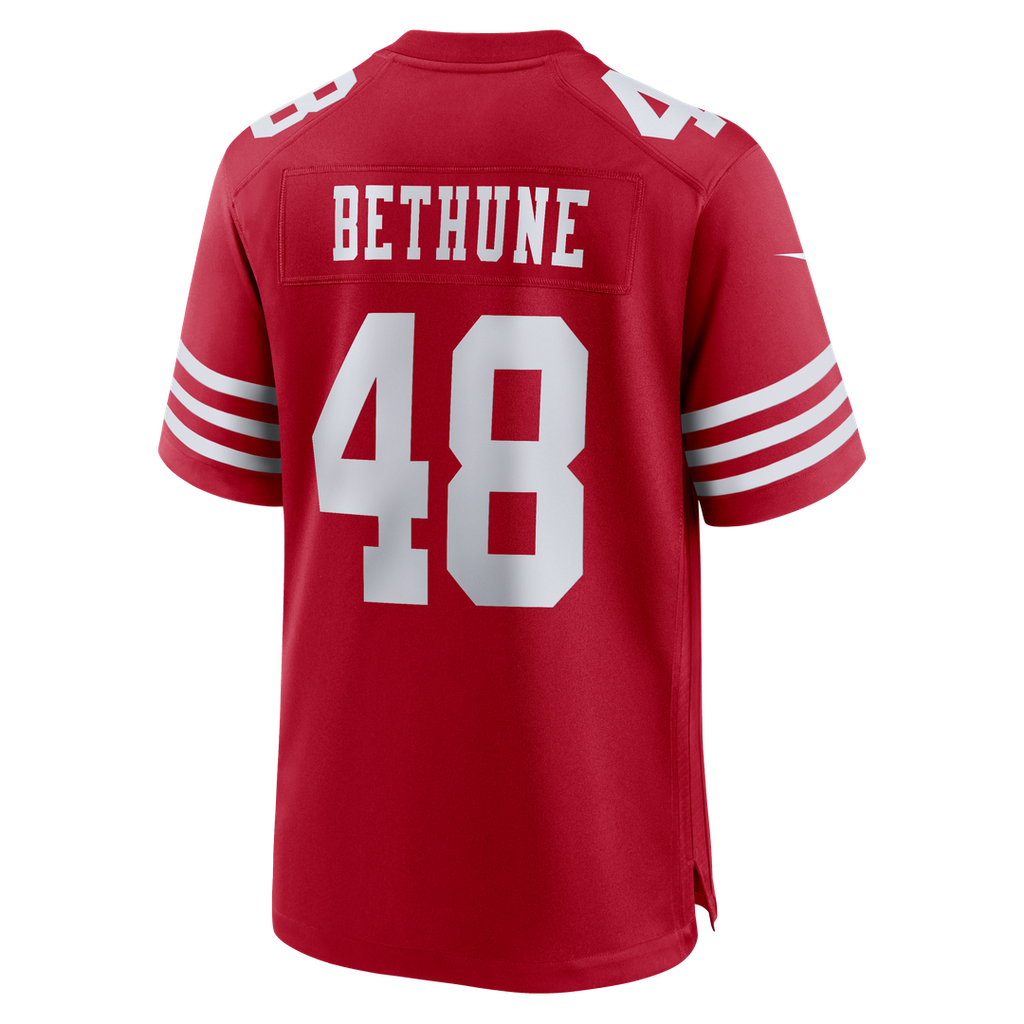 San Francisco 49ers Tatum Bethune Nike Scarlet Game Jersey
