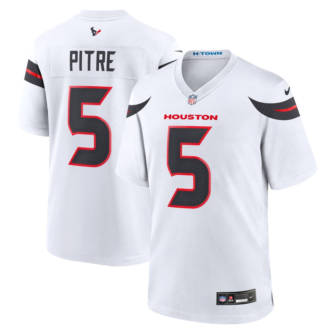 Houston Texans Jalen Pitre Nike Red Alternate Game Jersey