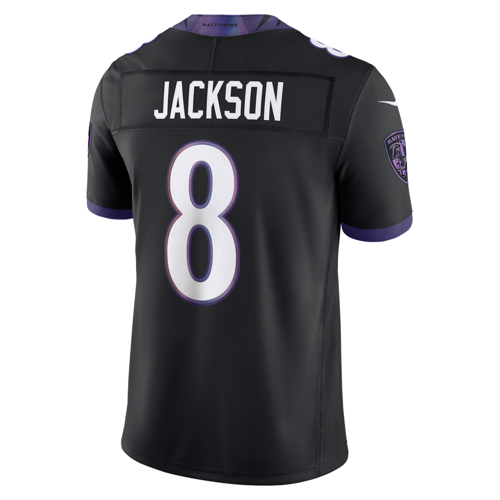 Baltimore Ravens Lamar Jackson Nike White Vapor F.U.S.E. Stitched Limited Jersey