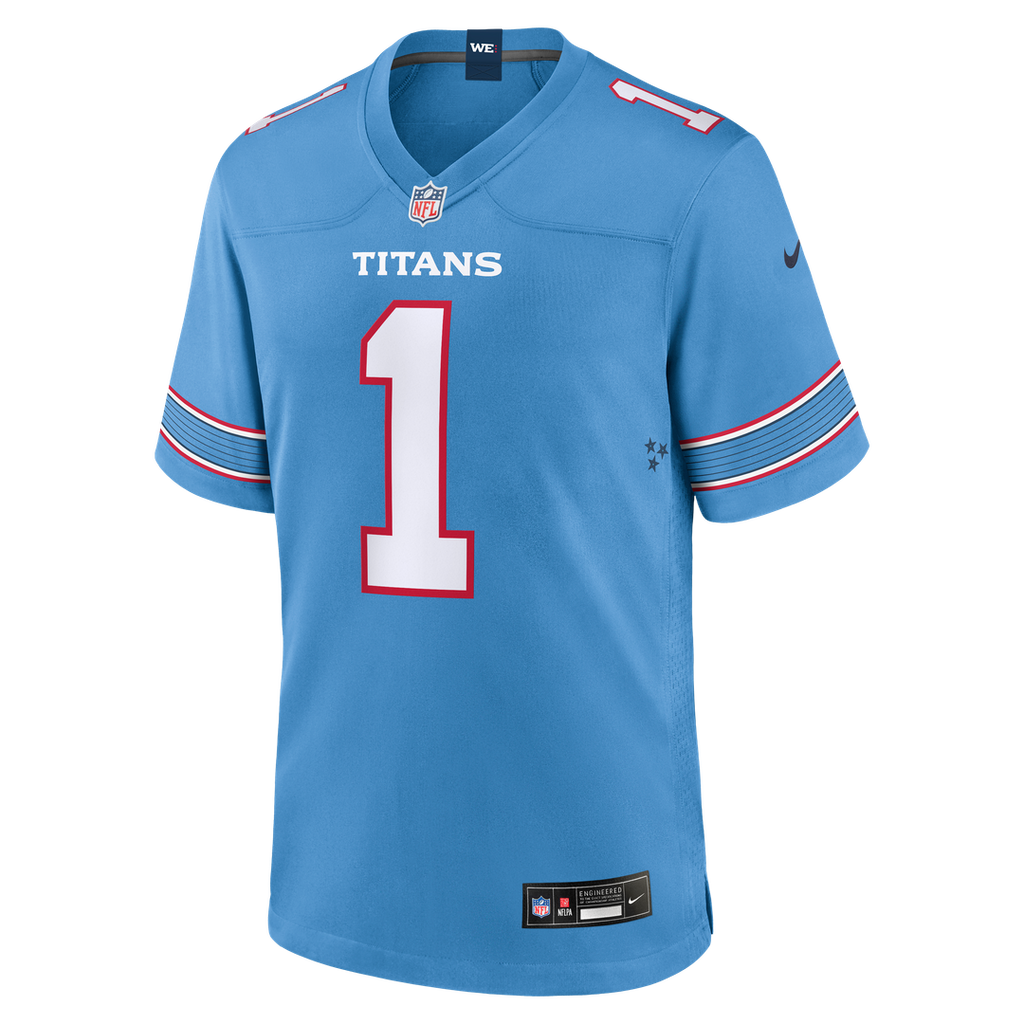 Tennessee Titans Cameron Ward Nike Light Blue Game Jersey