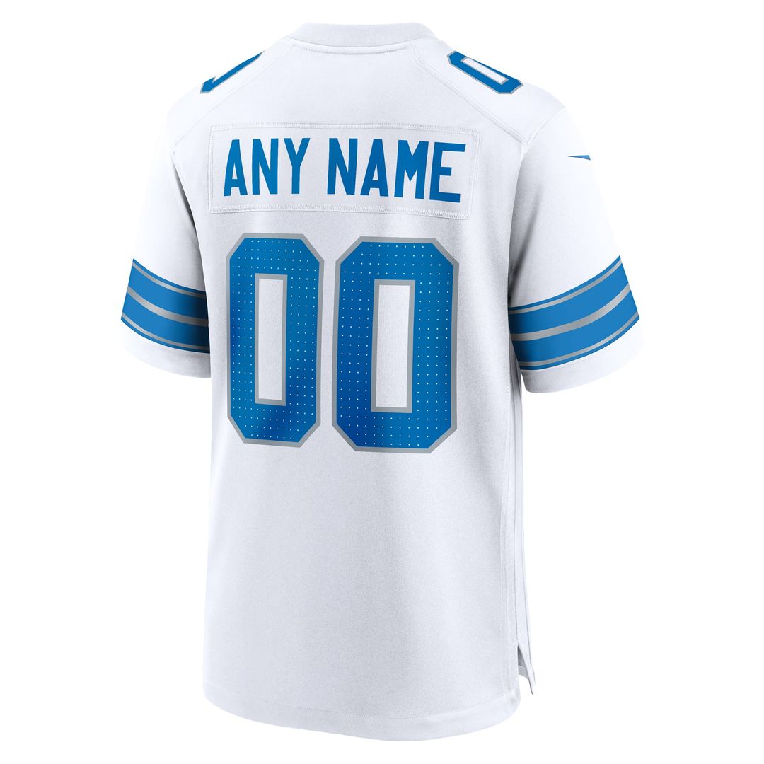 Detroit Lions Nike Black Alternate Custom Game Jersey