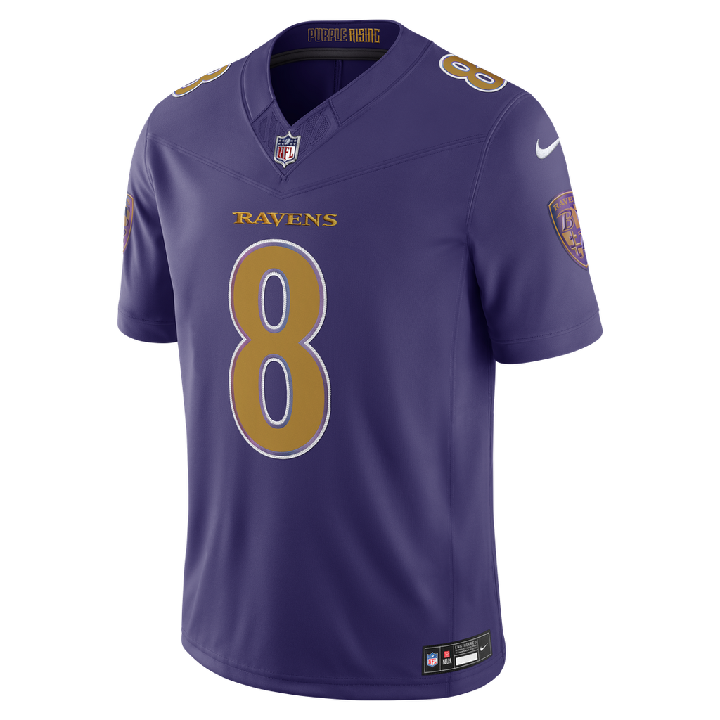 Baltimore Ravens Lamar Jackson Nike Purple Alternate Vapor F.U.S.E. Stitched Limited Jersey