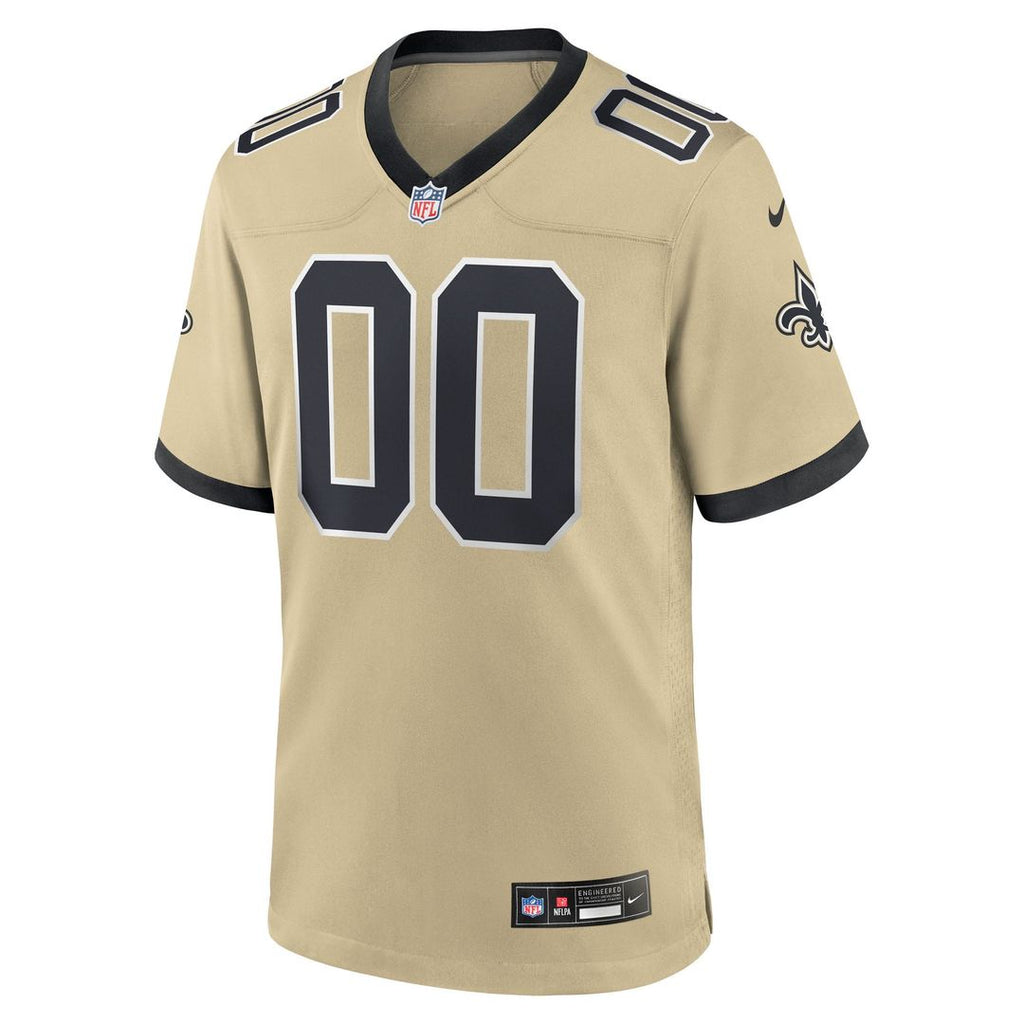 New Orleans Saints Nike White Alternate Custom Game Jersey
