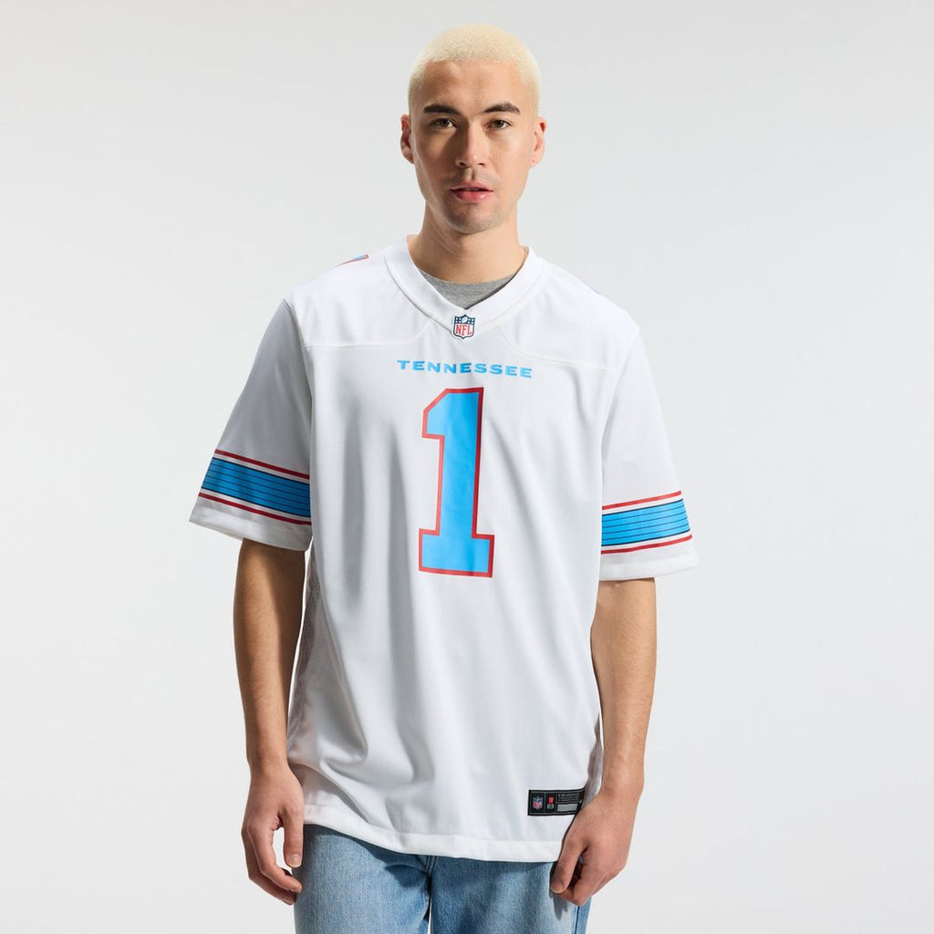 Tennessee Titans Cameron Ward Nike Light Blue Game Jersey