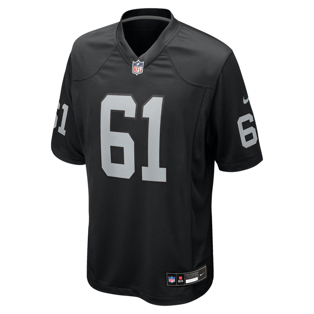 Las Vegas Raiders Jordan Meredith Nike Black Game Player Jersey