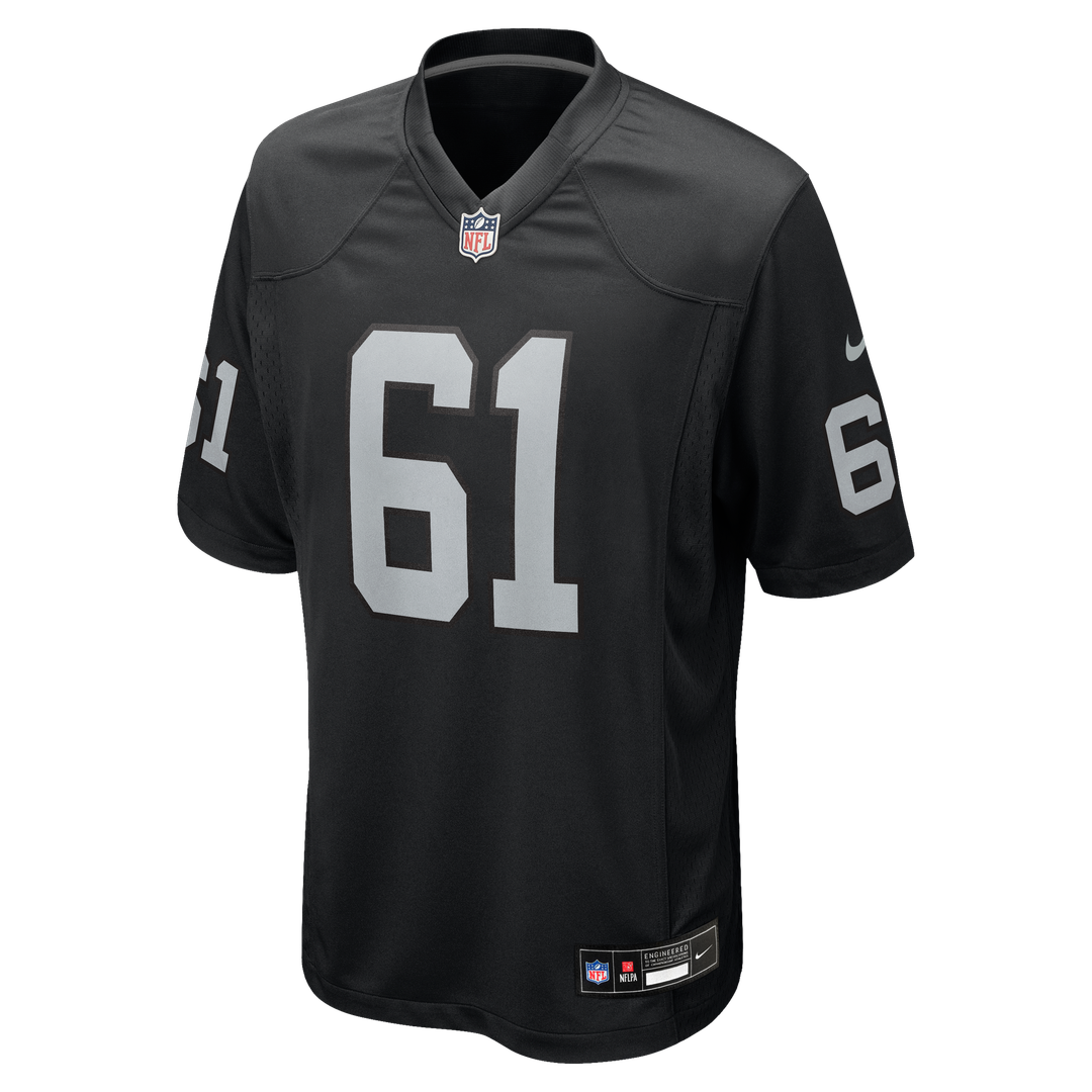Las Vegas Raiders Jordan Meredith Nike Black Game Player Jersey