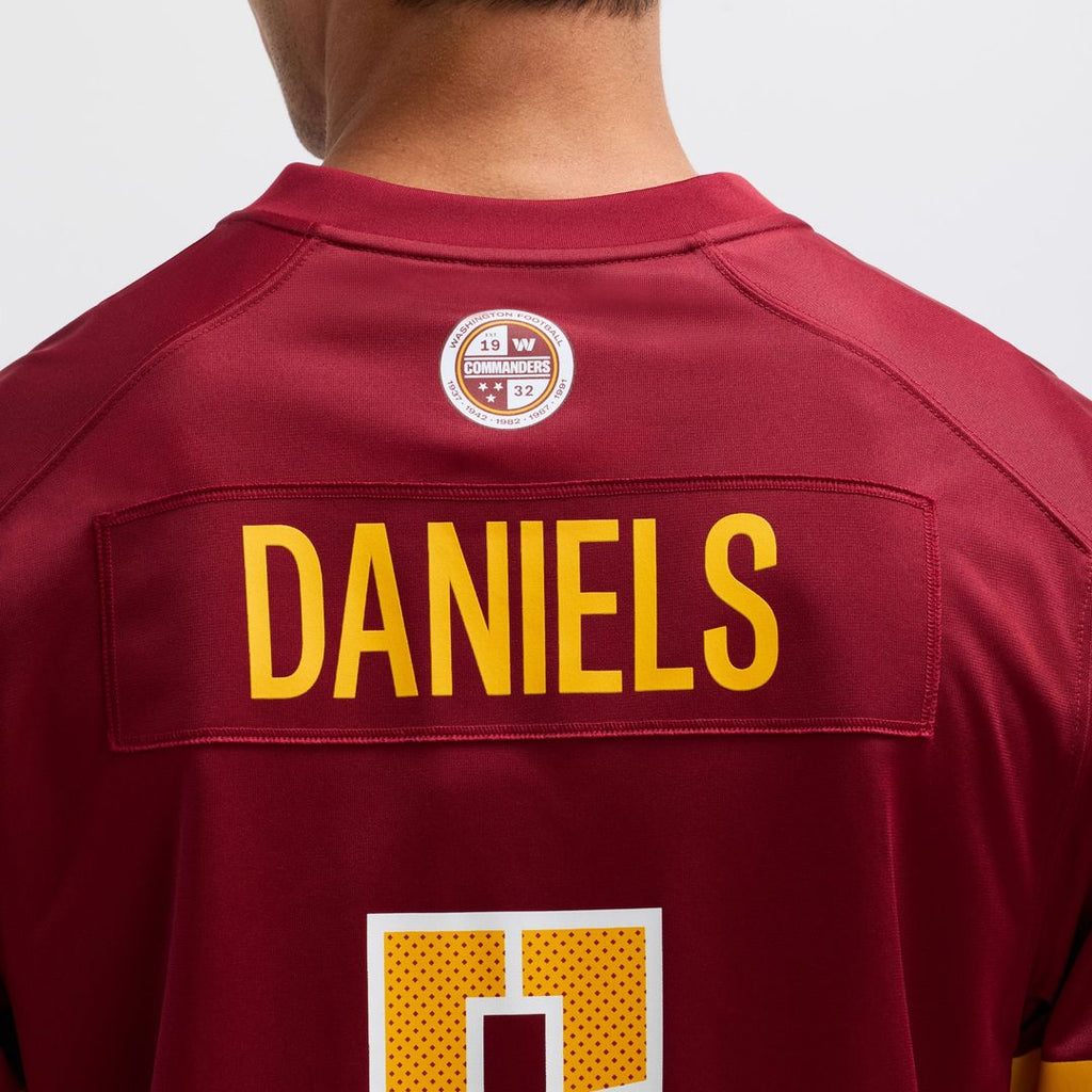 Washington Commanders Jayden Daniels Nike Black Alternate Game Player Jersey