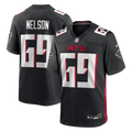 Atlanta Falcons Jack Nelson Nike Black Team Game Jersey