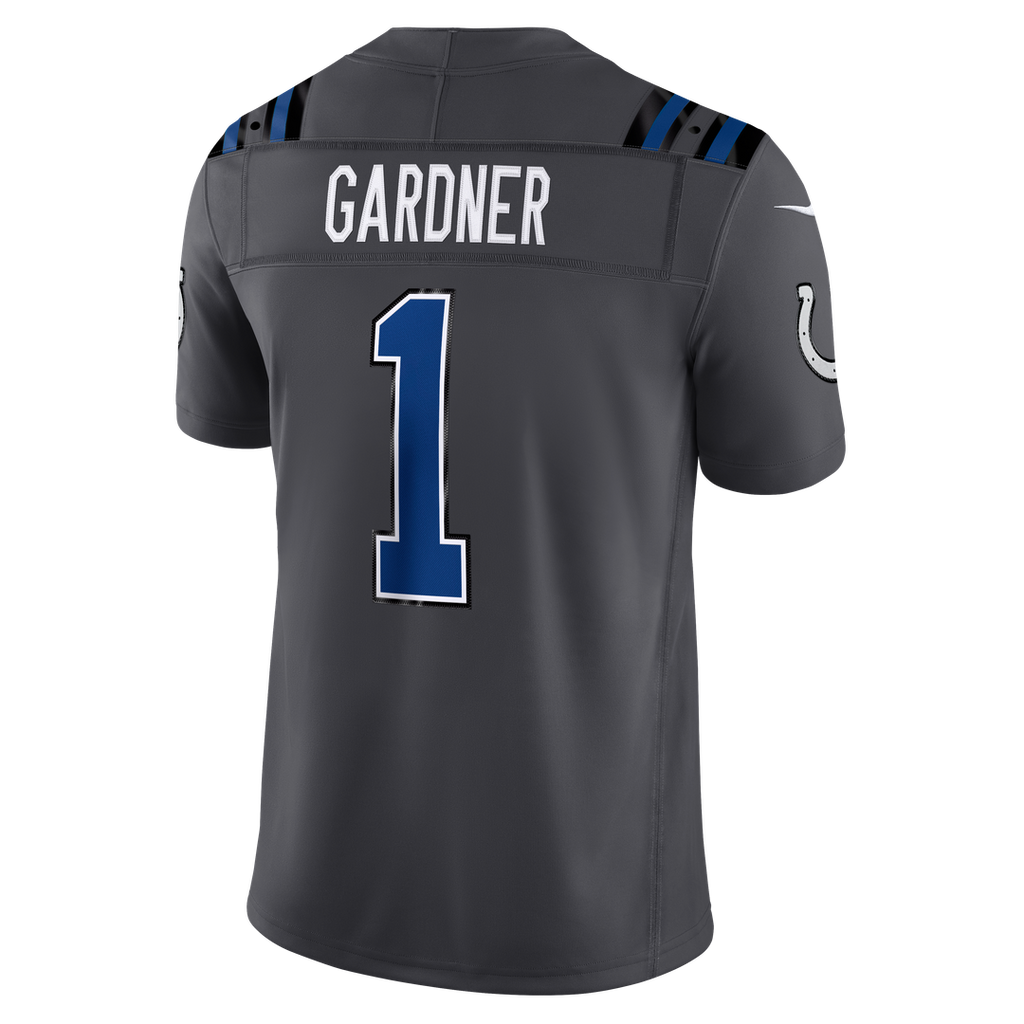 Indianapolis Colts Ahmad Sauce Gardner Nike Anthracite 2026 Rivalries Collection Stitched Limited Jersey