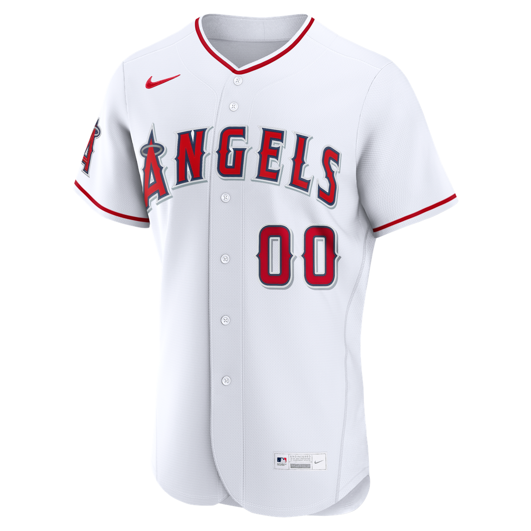 Los Angeles Angels Nike White Home Authentic Custom Jersey