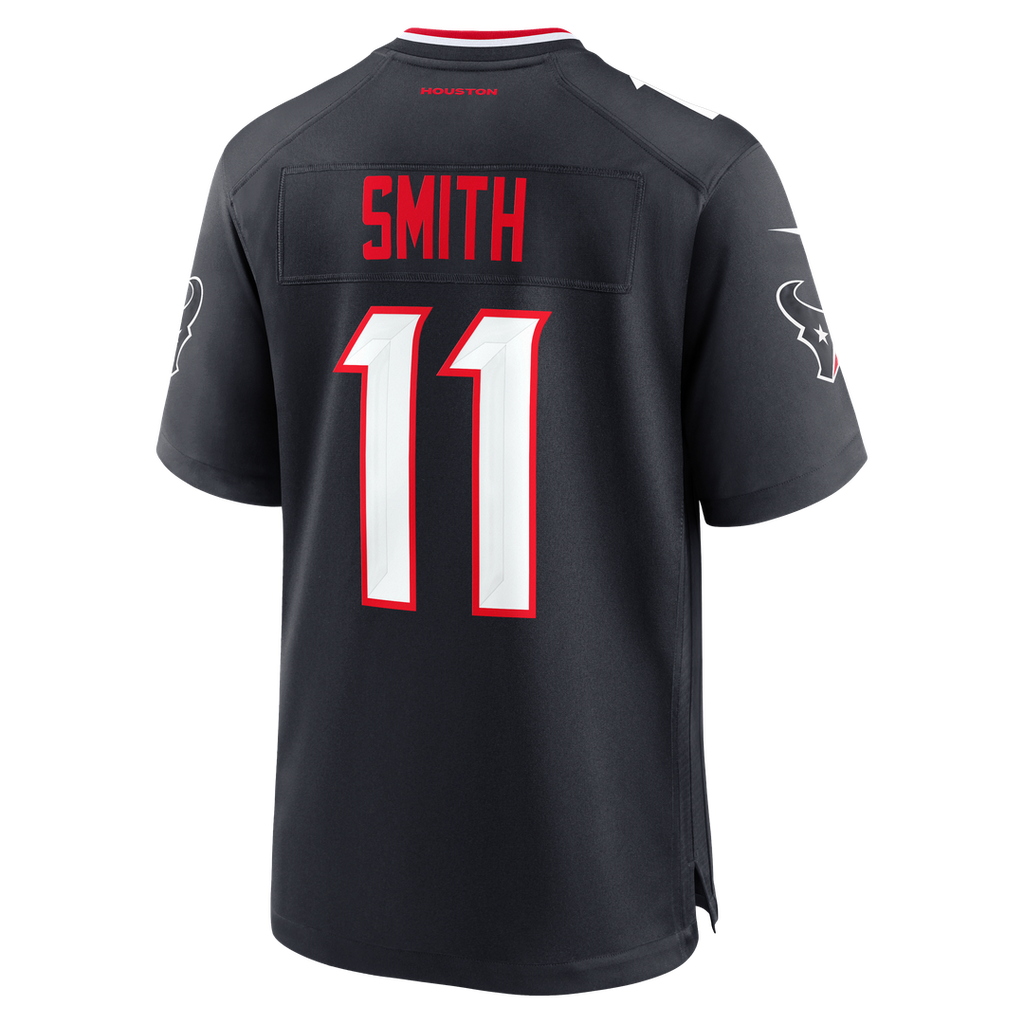 Houston Texans Tremon Smith Nike Navy Team Game Jersey